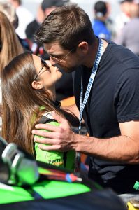 Aaron Rodgers and Danica Patrick Brought Out the PDA