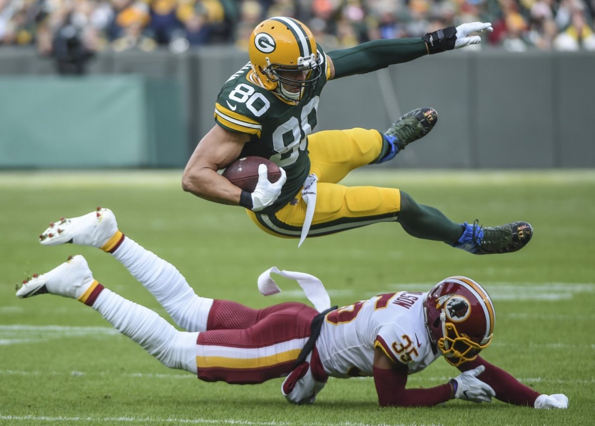 Week 14: Packers Over Redskins 20-15 Packers TE Jimmy Graham