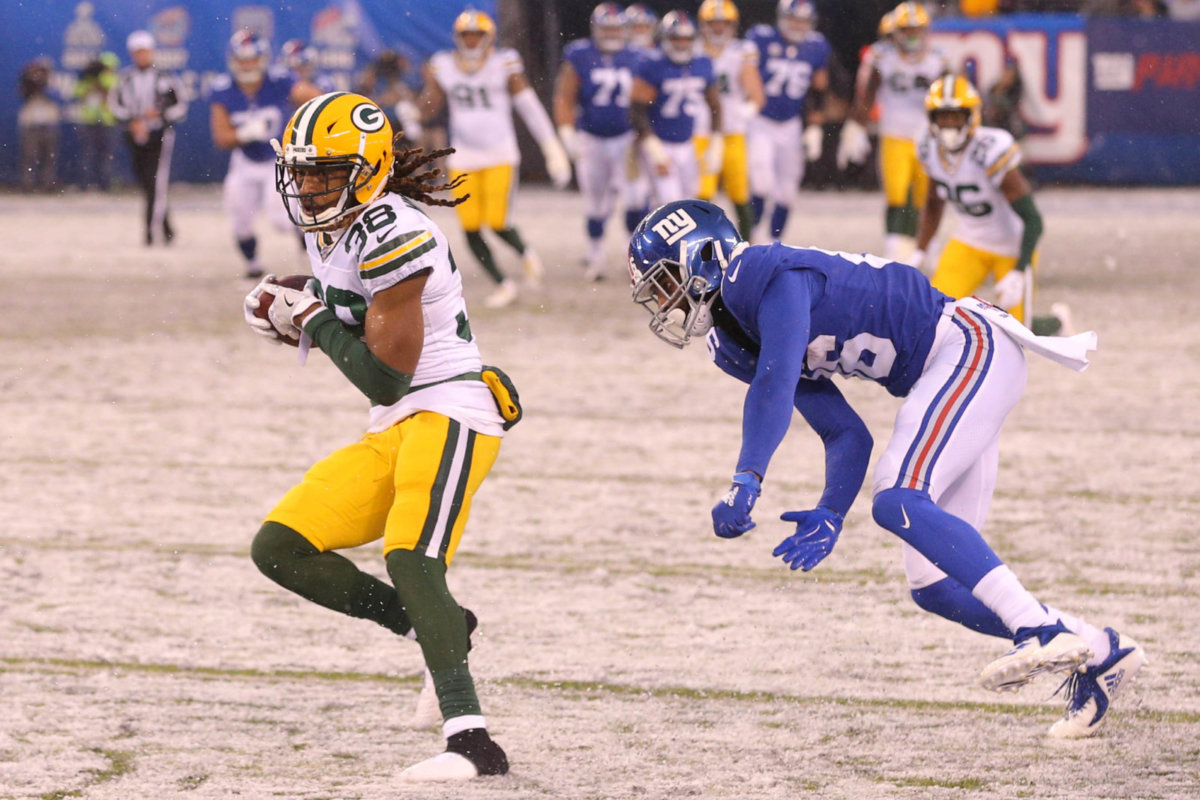 Packers CB Tramon Williams interception against NY Giants