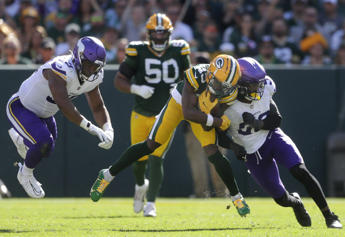 dontayvion wicks vikings packers | Vikings Pillage Green Bay 31-29