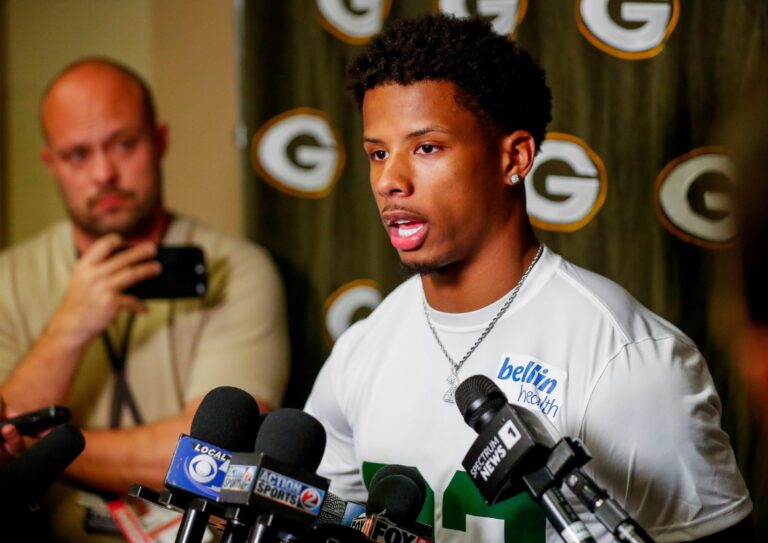 Matthew Golden selected on Draft Day by the Packers