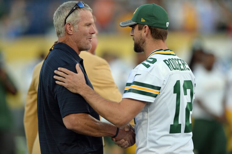 Skip Bayless Ranks Packers Legends Brett Favre, Aaron Rodgers Among Top 12 QBs All Time USATSI 9432839 168422142 lowres | Skip Bayless Ranks Packers Legends Brett Favre, Aaron Rodgers Among Top 12 QBs All Time